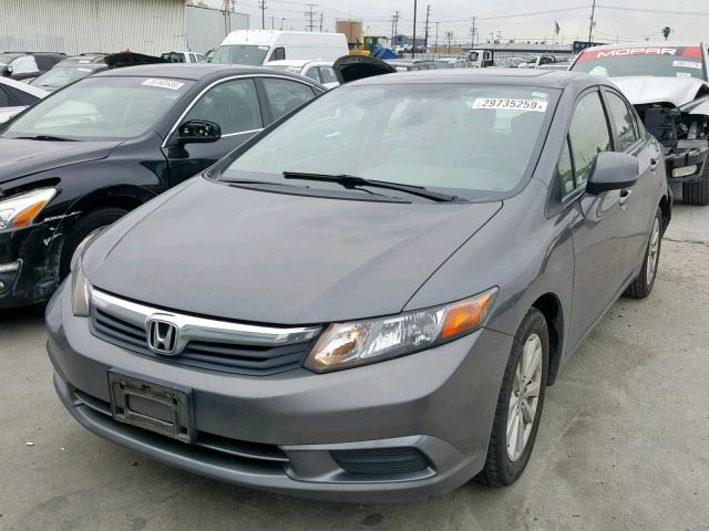 2HGFB2F96CH508755 - 2012 HONDA CIVIC EXL SILVER photo 2