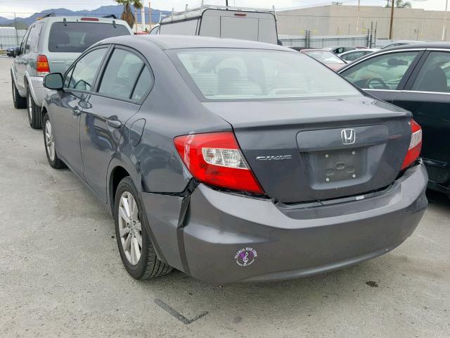 2HGFB2F96CH508755 - 2012 HONDA CIVIC EXL SILVER photo 3