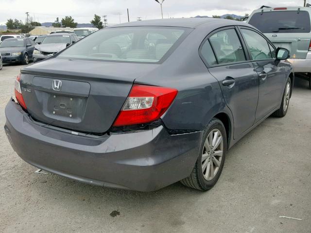 2HGFB2F96CH508755 - 2012 HONDA CIVIC EXL SILVER photo 4