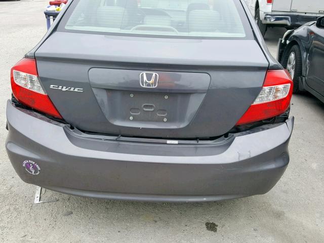 2HGFB2F96CH508755 - 2012 HONDA CIVIC EXL SILVER photo 9