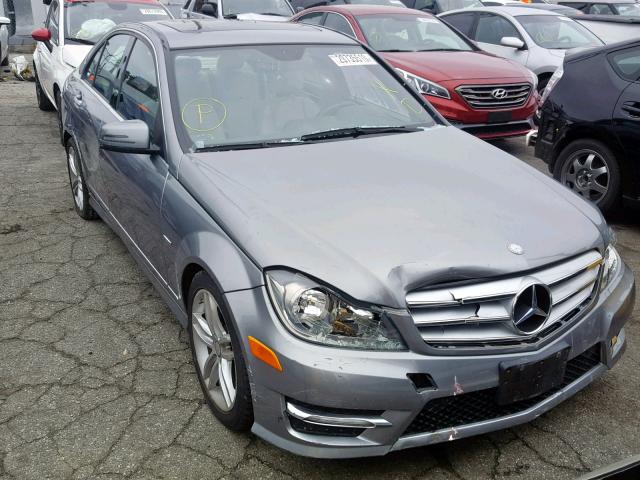 WDDGF4HB1CA656951 - 2012 MERCEDES-BENZ C 250 GRAY photo 1