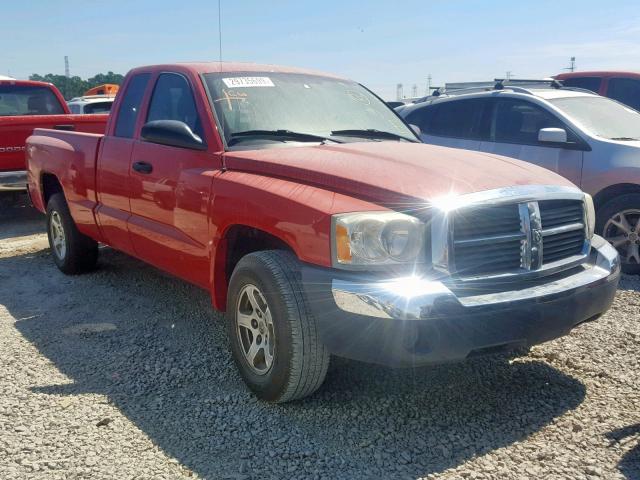 1D7HE42K75S363293 - 2005 DODGE DAKOTA SLT RED photo 1