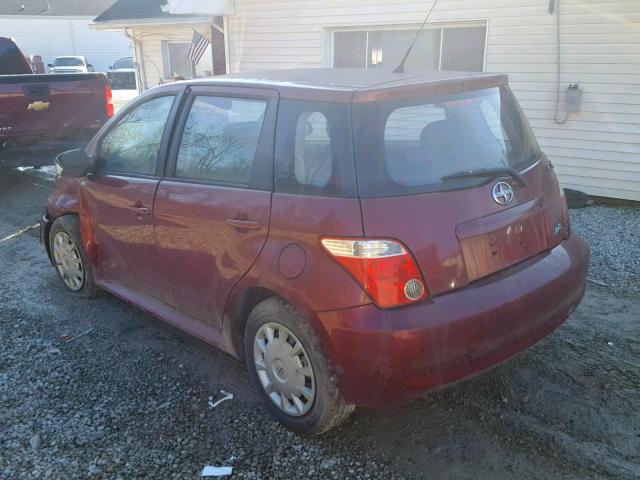 JTKKT624765013528 - 2006 TOYOTA SCION XA RED photo 3