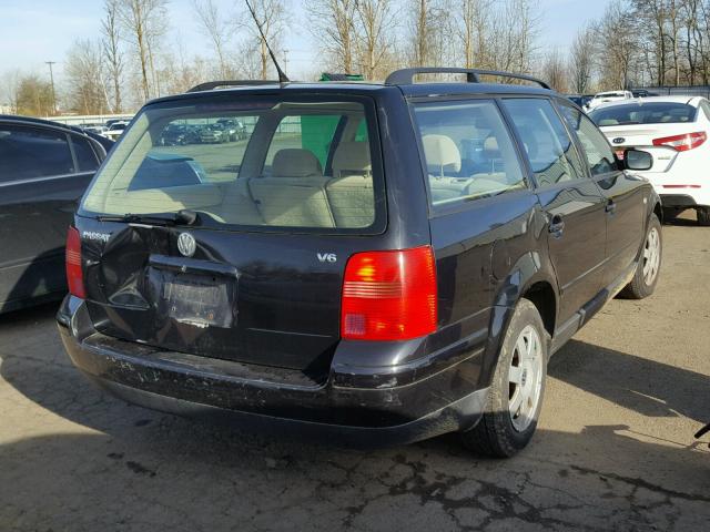 WVWHH63BX1E038268 - 2001 VOLKSWAGEN PASSAT GLS BLACK photo 4