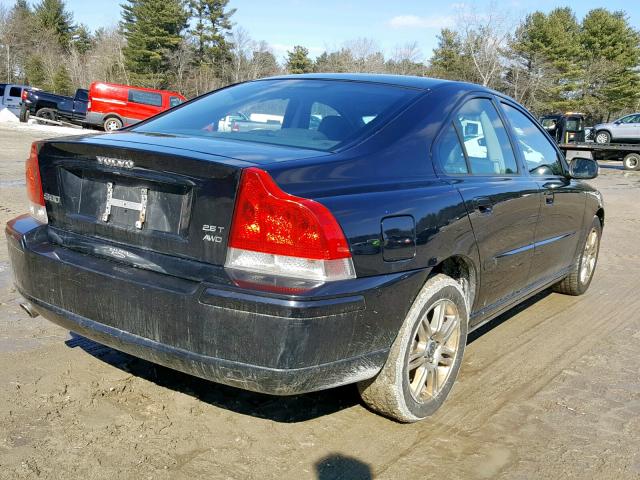 YV1RH592572616576 - 2007 VOLVO S60 2.5T BLACK photo 4