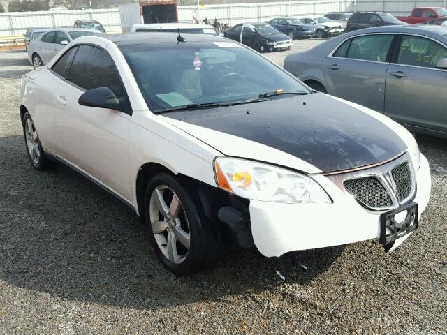 1G2ZH36N384284723 - 2008 PONTIAC G6 GT WHITE photo 1