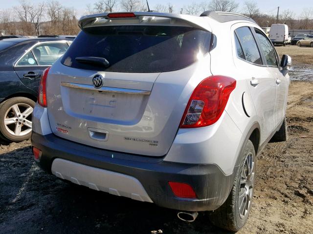 KL4CJ2SM1GB749985 - 2016 BUICK ENCORE SPO SILVER photo 4