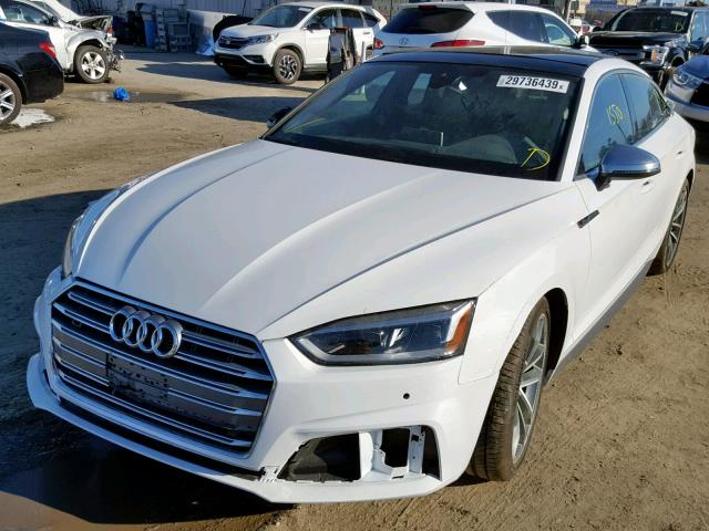 WAUB4CF57JA101403 - 2018 AUDI S5 PREMIUM WHITE photo 2