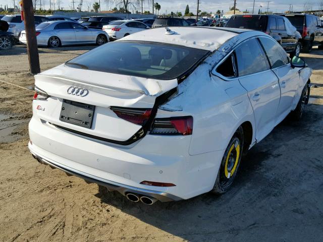 WAUB4CF57JA101403 - 2018 AUDI S5 PREMIUM WHITE photo 4