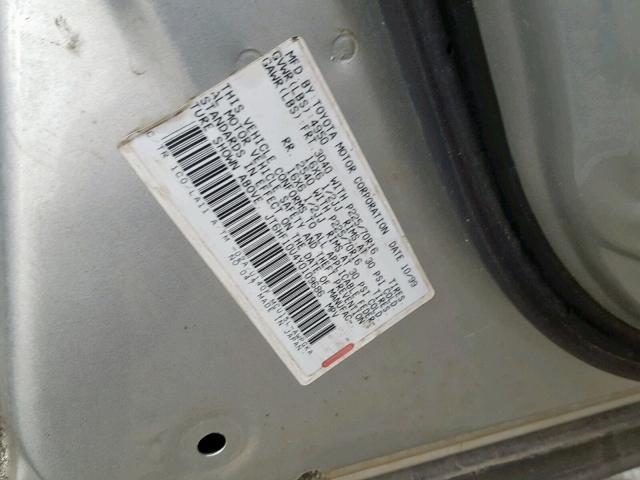 JT6HF10U4Y0109686 - 2000 LEXUS RX 300 SILVER photo 10