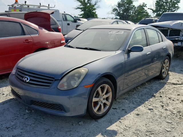 JNKCV51E56M503044 - 2006 INFINITI G35 BLUE photo 2