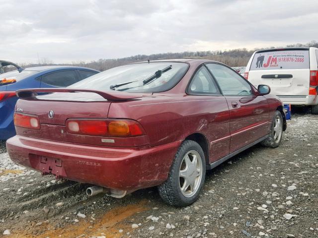 JH4DC4468TS015576 - 1996 ACURA INTEGRA SE MAROON photo 4