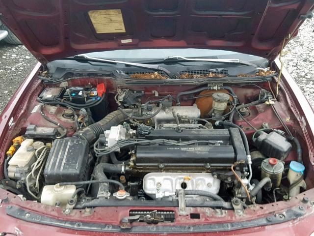 JH4DC4468TS015576 - 1996 ACURA INTEGRA SE MAROON photo 7