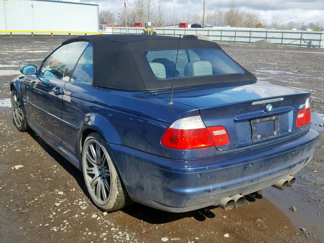 WBSBR93476PK10797 - 2006 BMW M3 BLUE photo 3