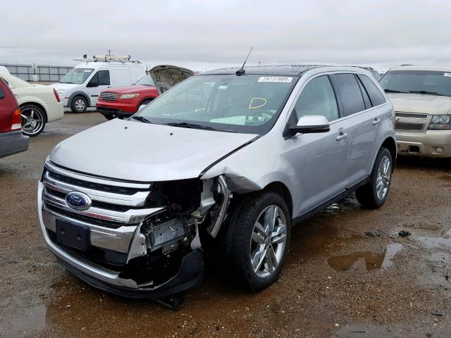 2FMDK4KCXCBA86555 - 2012 FORD EDGE LIMIT SILVER photo 2