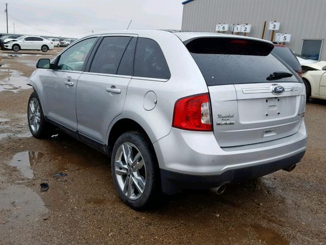 2FMDK4KCXCBA86555 - 2012 FORD EDGE LIMIT SILVER photo 3