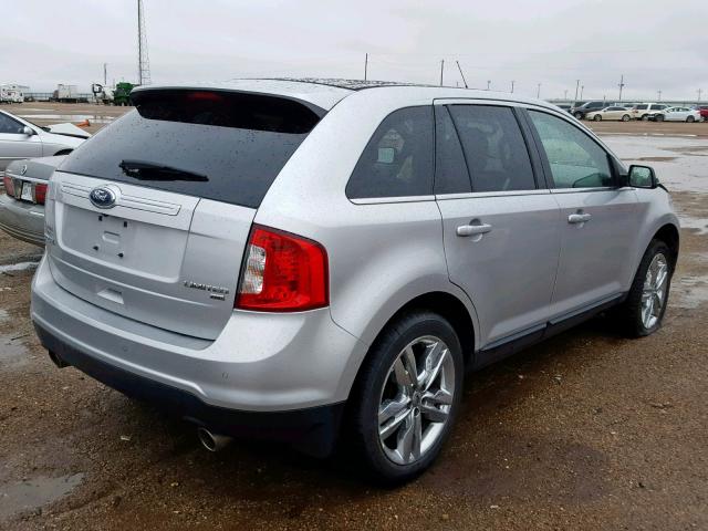 2FMDK4KCXCBA86555 - 2012 FORD EDGE LIMIT SILVER photo 4