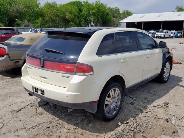 2LMDU68C58BJ03559 - 2008 LINCOLN MKX CREAM photo 4