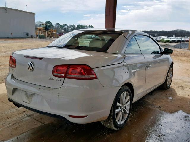 WVWBW7AH1CV006367 - 2012 VOLKSWAGEN EOS KOMFOR WHITE photo 4