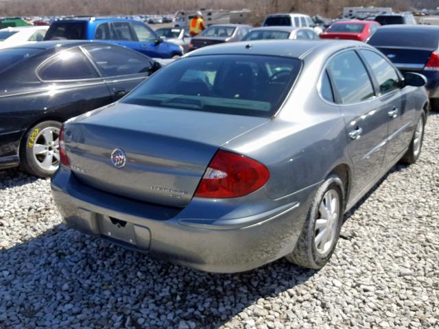 2G4WD532651300481 - 2005 BUICK LACROSSE C GRAY photo 4