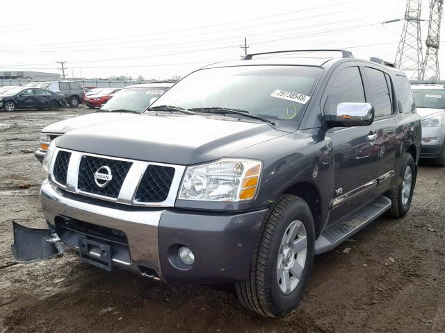 5N1AA08B46N723851 - 2006 NISSAN ARMADA SE GRAY photo 2