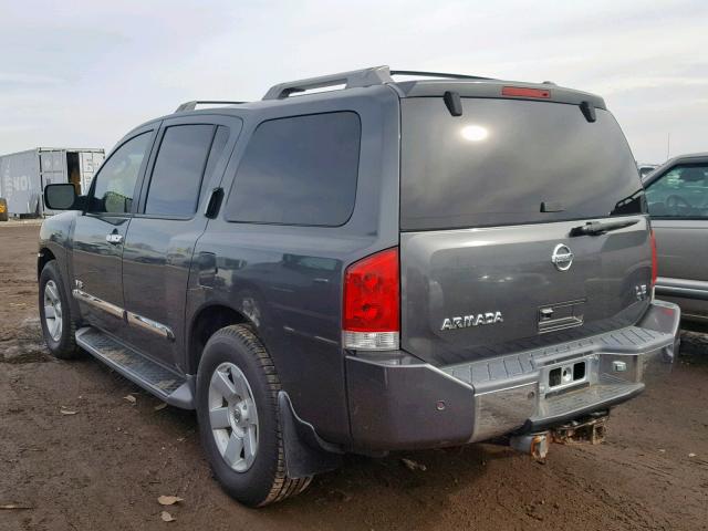 5N1AA08B46N723851 - 2006 NISSAN ARMADA SE GRAY photo 3