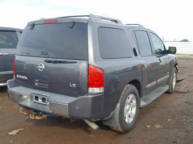 5N1AA08B46N723851 - 2006 NISSAN ARMADA SE GRAY photo 4