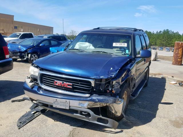 1GKEC13T71R178773 - 2001 GMC YUKON BLUE photo 2