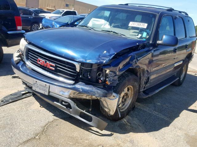 1GKEC13T71R178773 - 2001 GMC YUKON BLUE photo 9