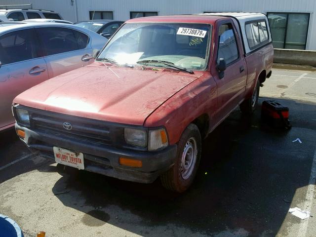 4TARN81A8PZ079613 - 1993 TOYOTA PICKUP 1/2 RED photo 2