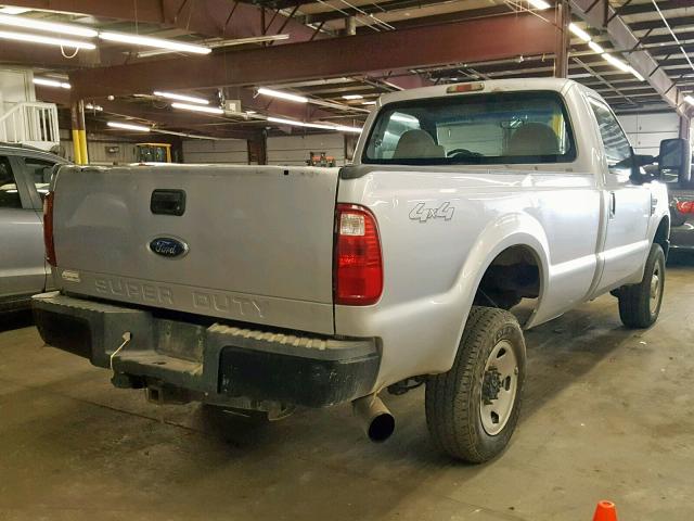 1FTWF31R08ED86487 - 2008 FORD F350 SRW S SILVER photo 4