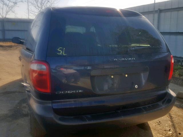 1D4GP25B26B539445 - 2006 DODGE CARAVAN SE BLUE photo 3