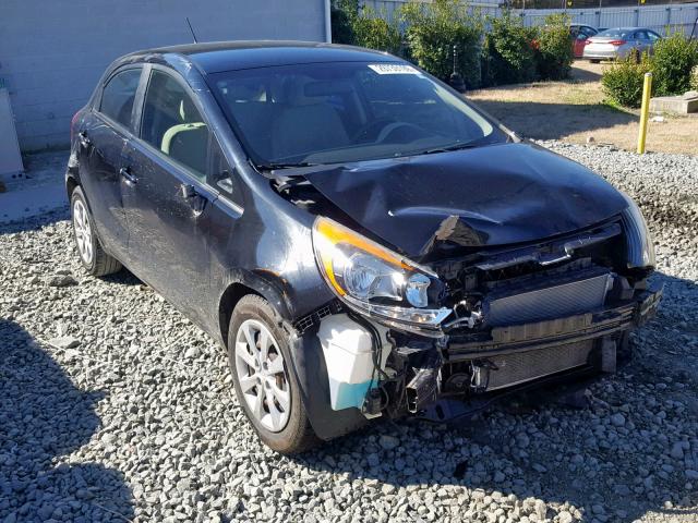 KNADM5A32D6131359 - 2013 KIA RIO LX BLACK photo 1