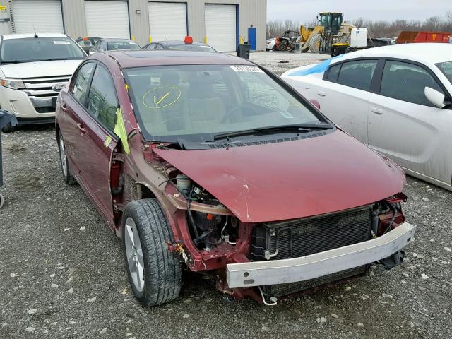 1HGFA16896L037941 - 2006 HONDA CIVIC EX მუქწითელი ფოტო 1