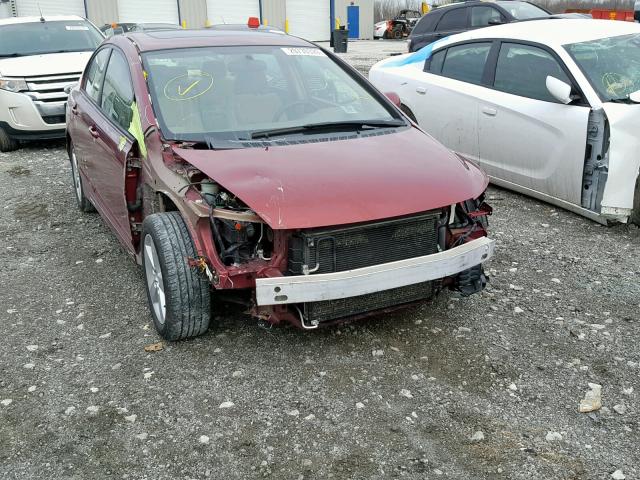 1HGFA16896L037941 - 2006 HONDA CIVIC EX მუქწითელი ფოტო 9