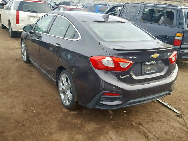 1G1BG5SM6G7243260 - 2016 CHEVROLET CRUZE PREM GRAY photo 3