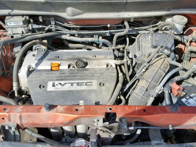 5J6YH28625L017589 - 2005 HONDA ELEMENT EX ORANGE photo 7