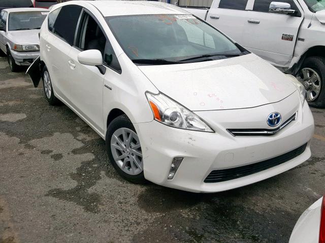 JTDZN3EU8C3077806 - 2012 TOYOTA PRIUS V WHITE photo 1