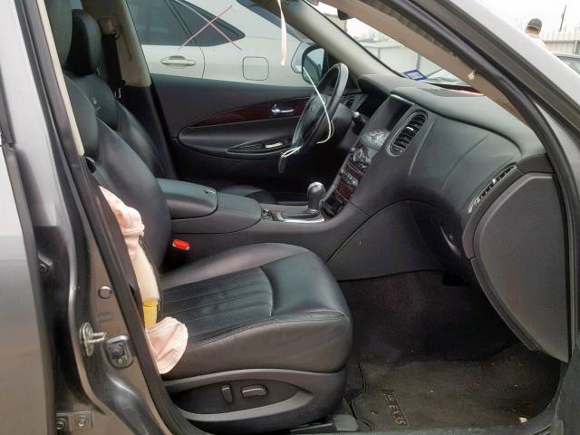 JN1AJ0HRXBM851421 - 2011 INFINITI EX35 BASE CHARCOAL photo 5