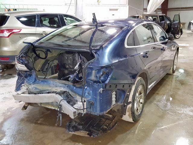 1G1ZC5ST3GF289958 - 2016 CHEVROLET MALIBU LS BLUE photo 4