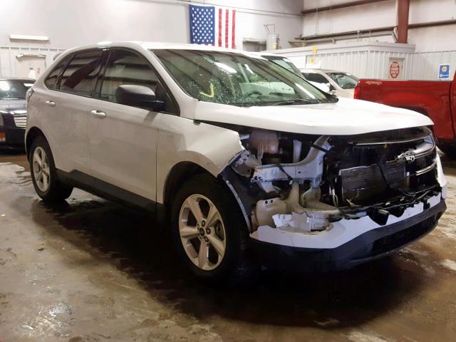 2FMTK3G84FBB37434 - 2015 FORD EDGE SE WHITE photo 1