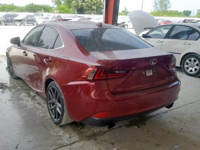 JTHBF1D27E5029142 - 2014 LEXUS IS 250 RED photo 3