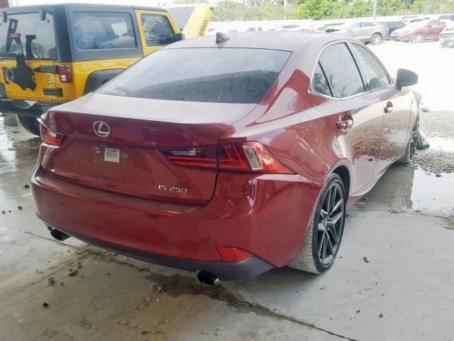 JTHBF1D27E5029142 - 2014 LEXUS IS 250 RED photo 4