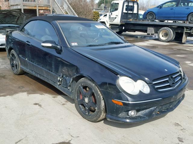 WDBTK72F07T075922 - 2007 MERCEDES-BENZ CLK 550 BLACK photo 1