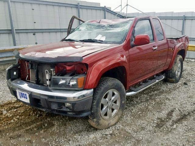 1GCJTDFE5B8118569 - 2011 CHEVROLET COLORADO L BURGUNDY photo 2