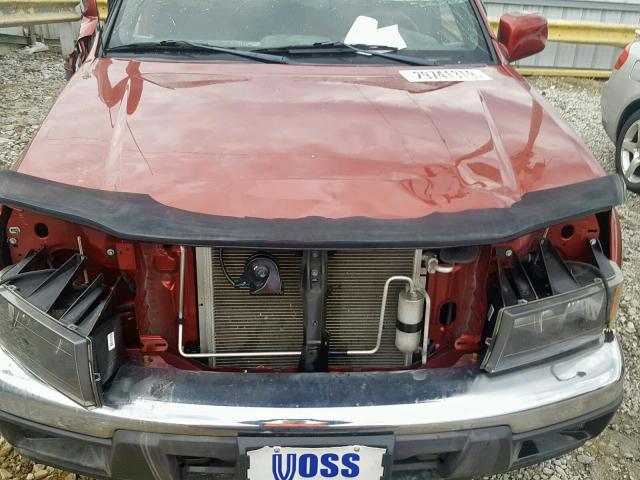 1GCJTDFE5B8118569 - 2011 CHEVROLET COLORADO L BURGUNDY photo 7