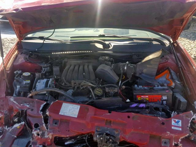 1FAFP55U33G169994 - 2003 FORD TAURUS SES RED photo 7