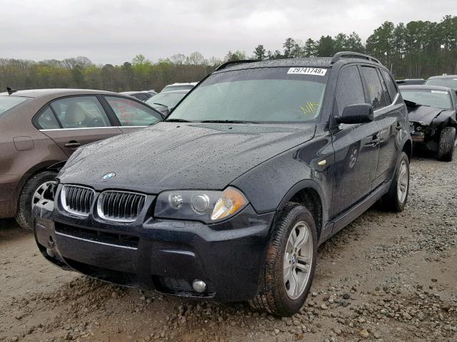 WBXPA93466WD30042 - 2006 BMW X3 3.0I BLACK photo 2