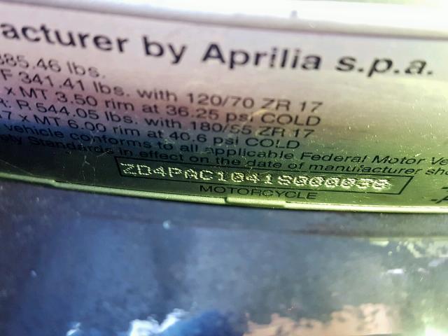 ZD4PAC1U418000038 - 2000 APRILIA FALCO SL BLACK photo 10