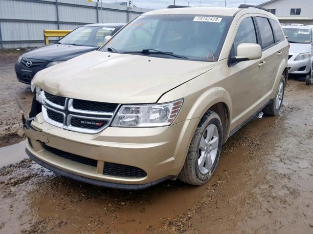 3D4PH1FG5BT515019 - 2011 DODGE JOURNEY MA GOLD photo 2